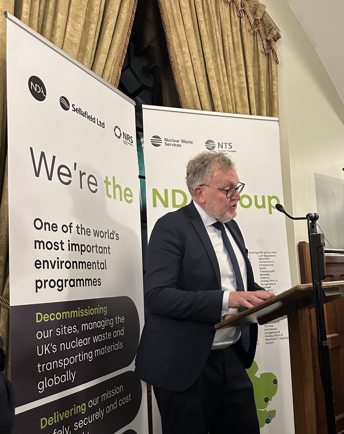 David Mundell, MP for Dumfriesshire, Clydesdale and Tweeddale, at the NDA reception.